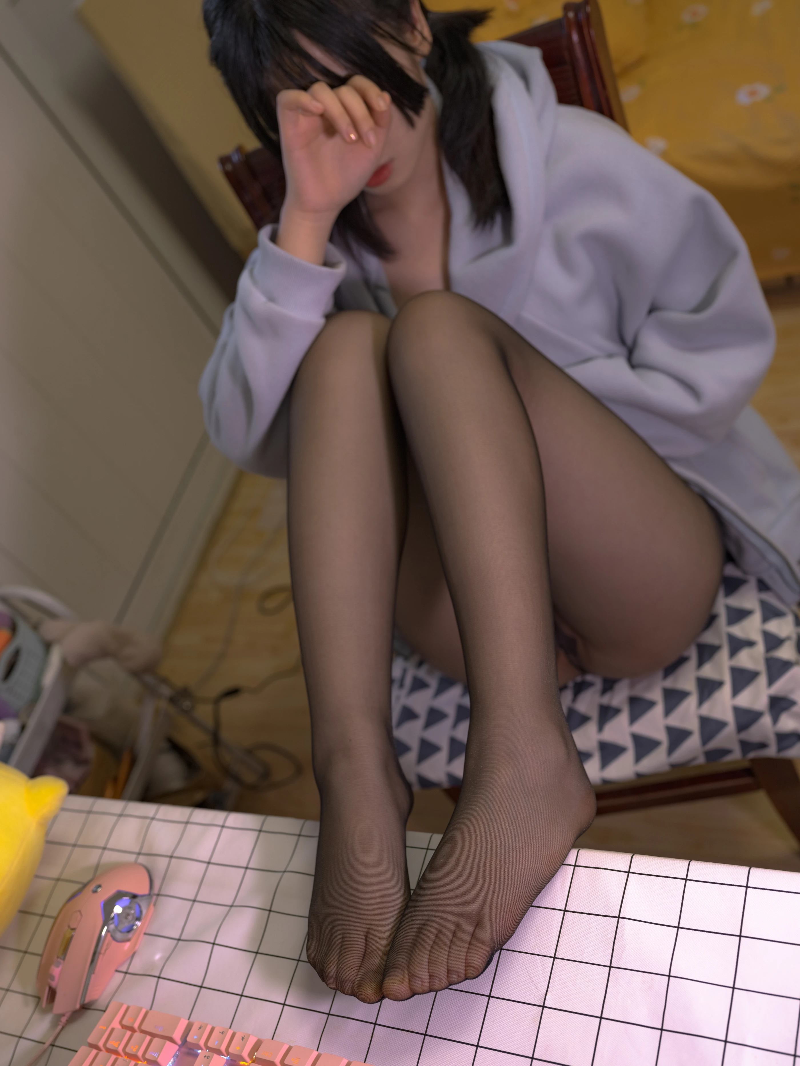 森萝财团 月下007 小夜 黑丝 10D 超薄 [100P 1V]插图7